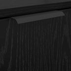 Badezimmerschrank-Set 2 Stück Schwarz Eichen-Optik Holzwerkstoff