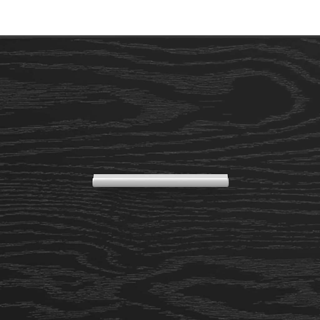 Badezimmerschrank Schwarz Eichen-Optik 100 x 38,5 x 46 cm