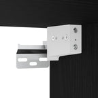 Badezimmerschrank Schwarz Eichen-Optik 100 x 38,5 x 46 cm