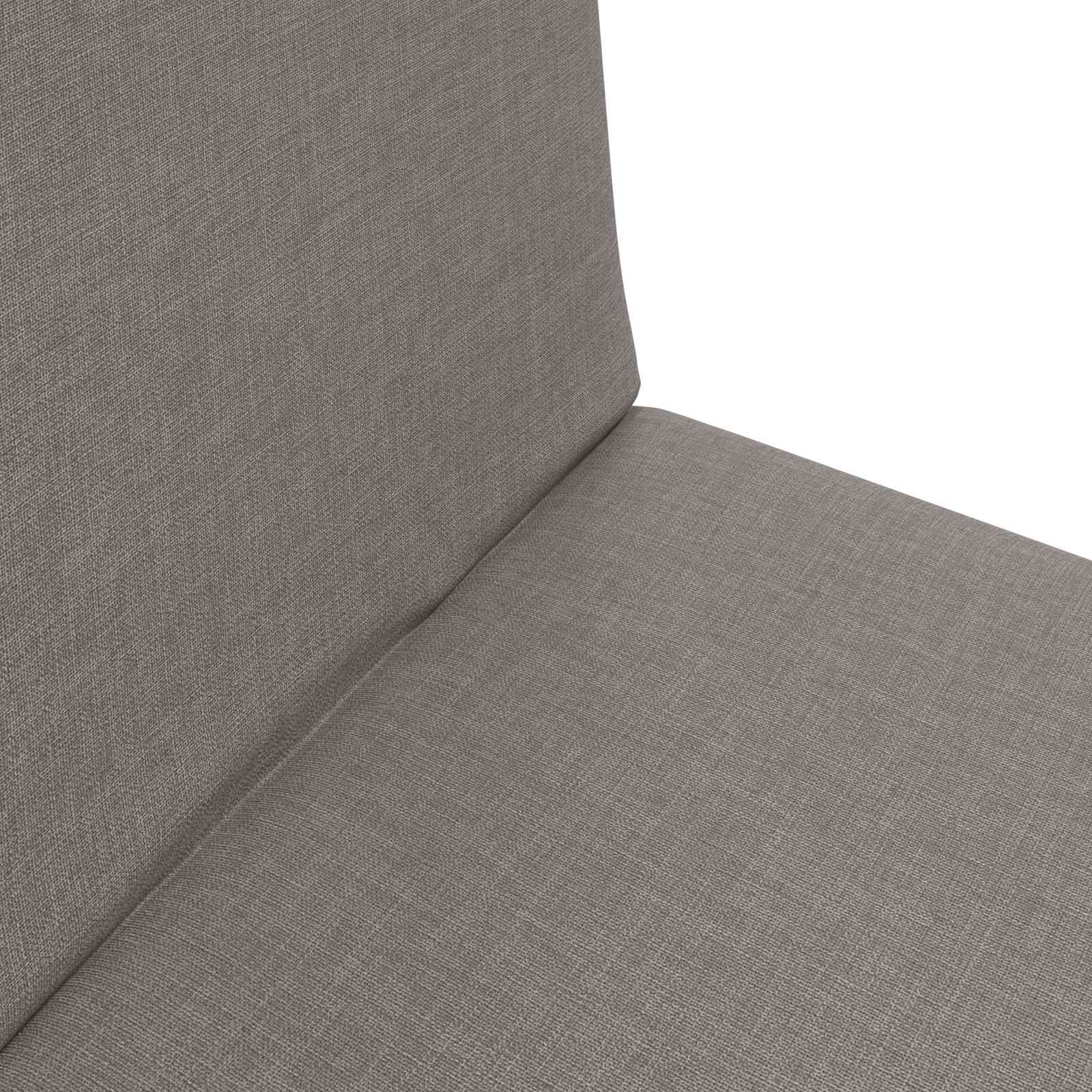 Verstellbarer Fußsessel Taupe Stoff