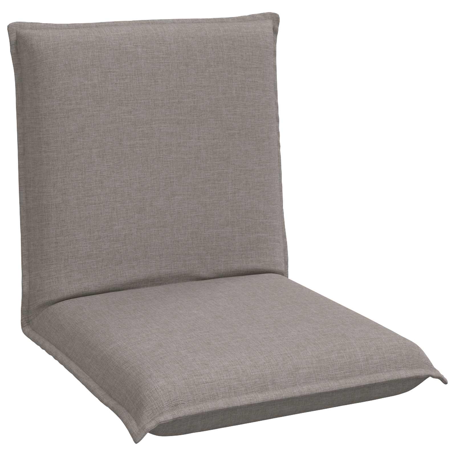Verstellbarer Fußsessel Taupe Stoff