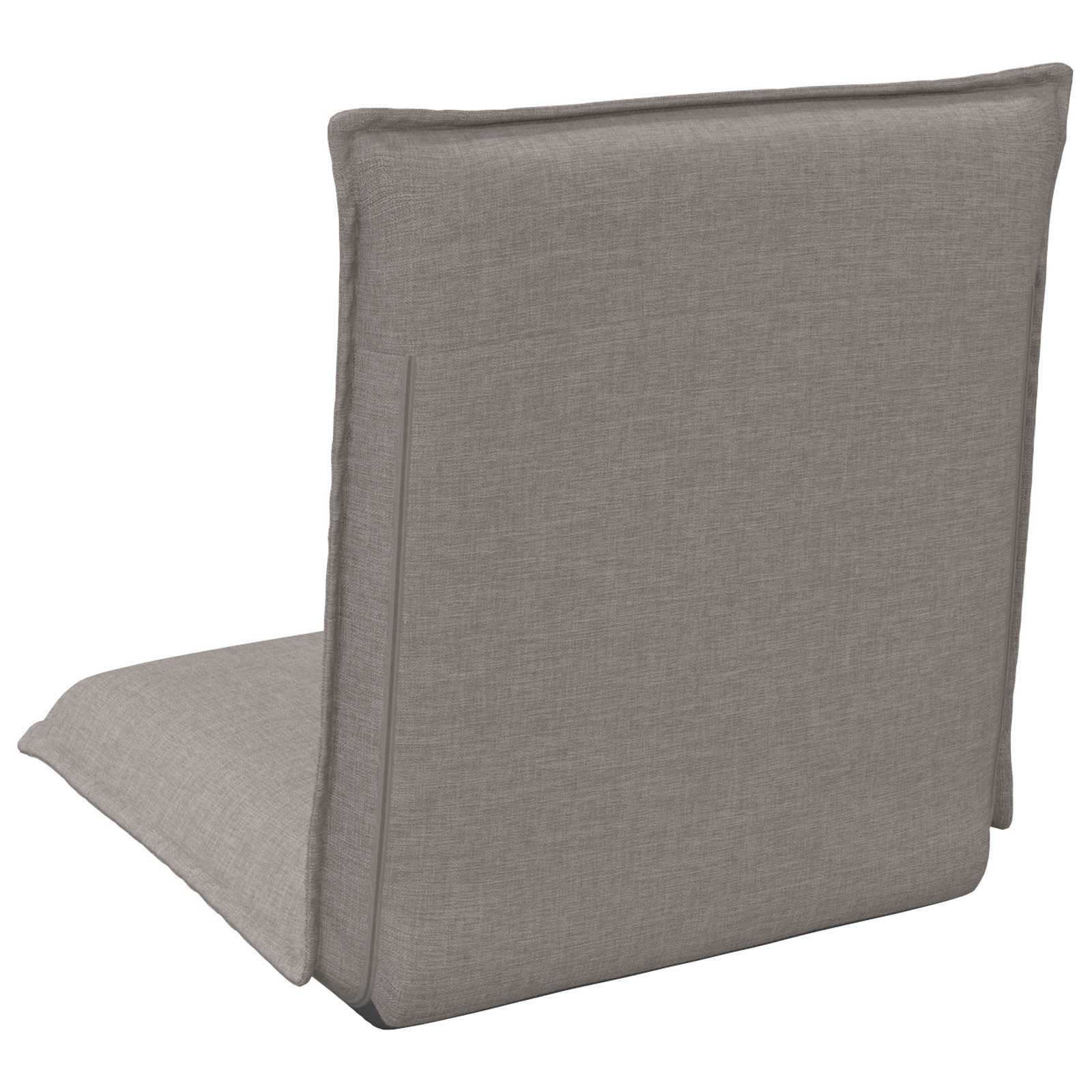 Verstellbarer Fußsessel Taupe Stoff