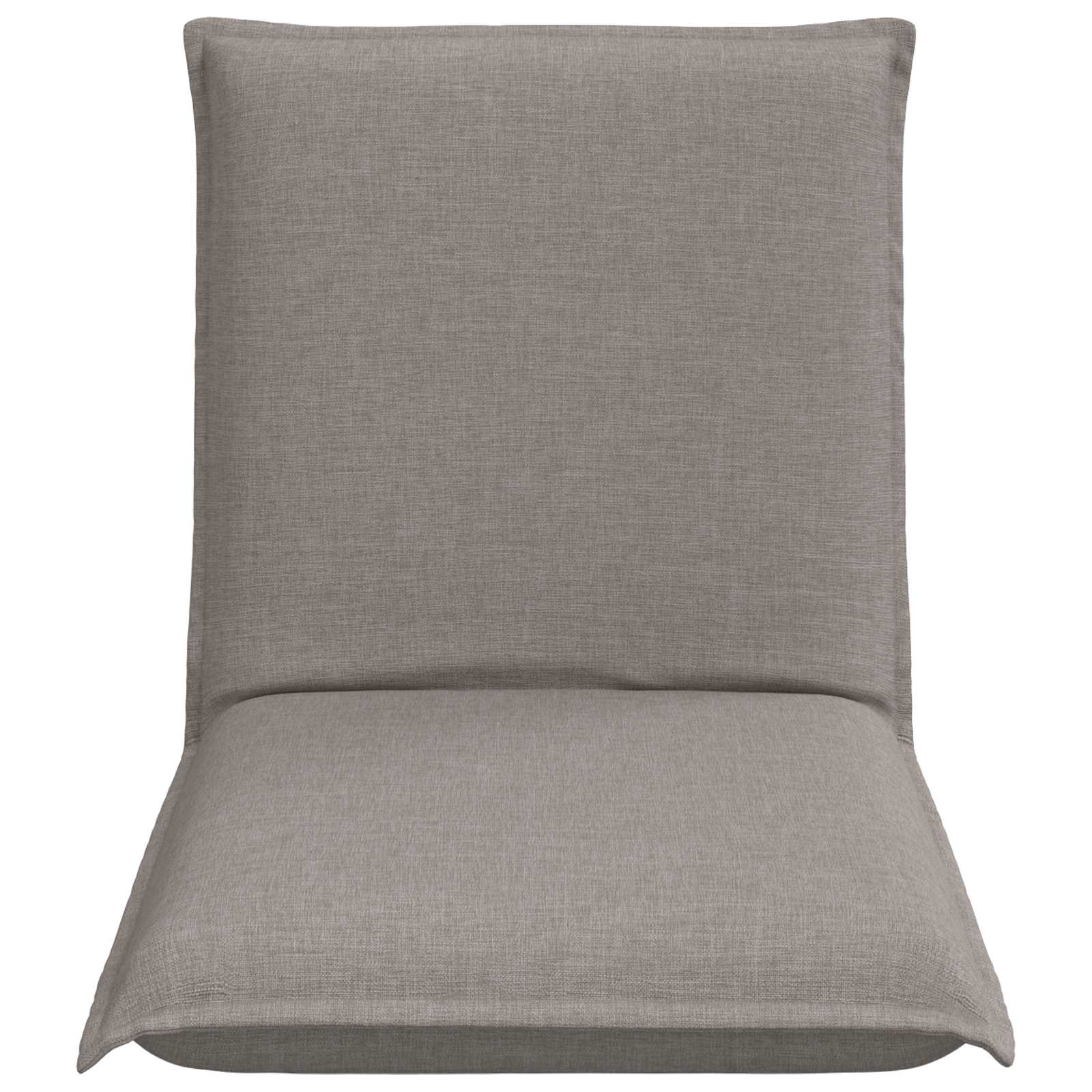 Verstellbarer Fußsessel Taupe Stoff