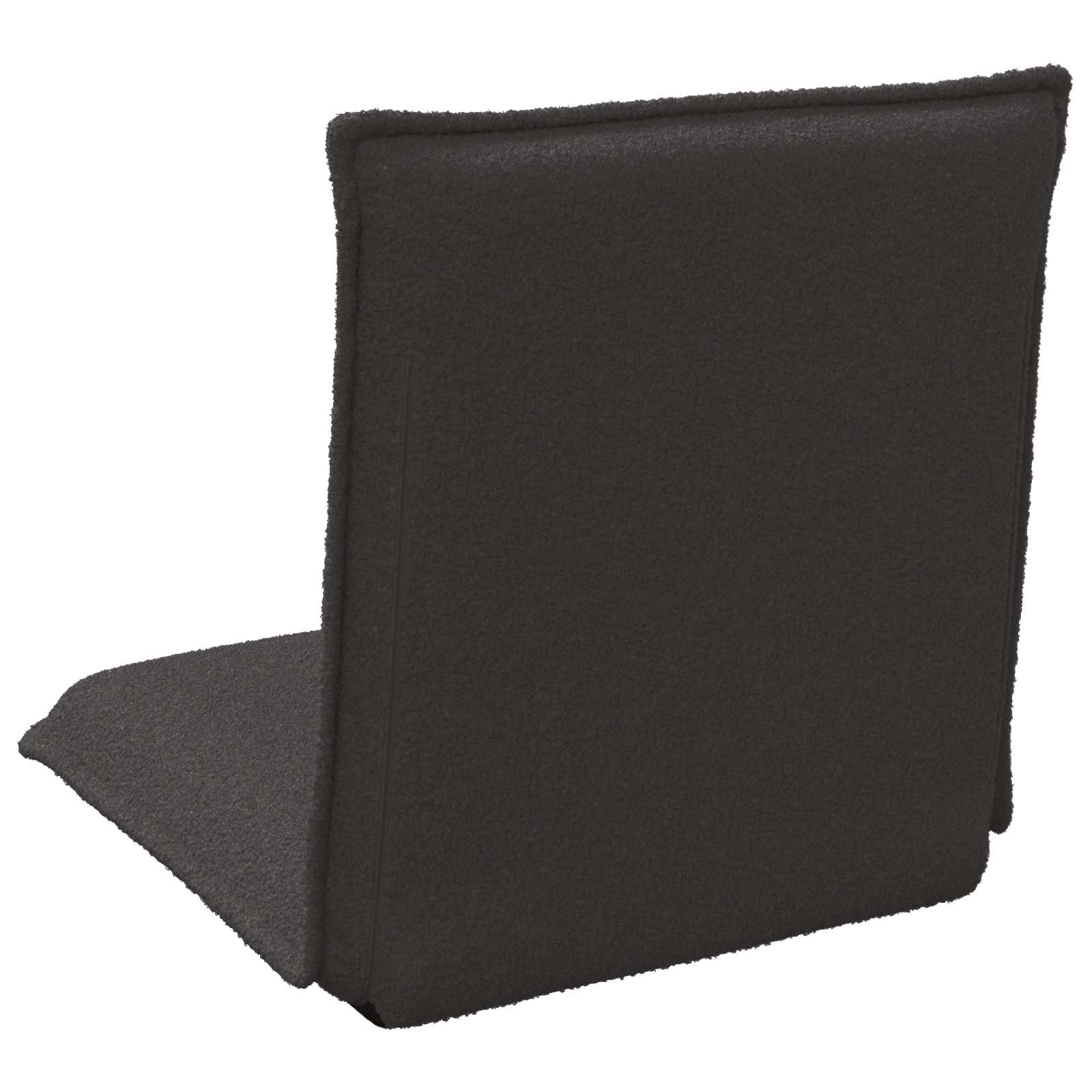 Verstellbarer Fußsessel Schwarz Schafstoff