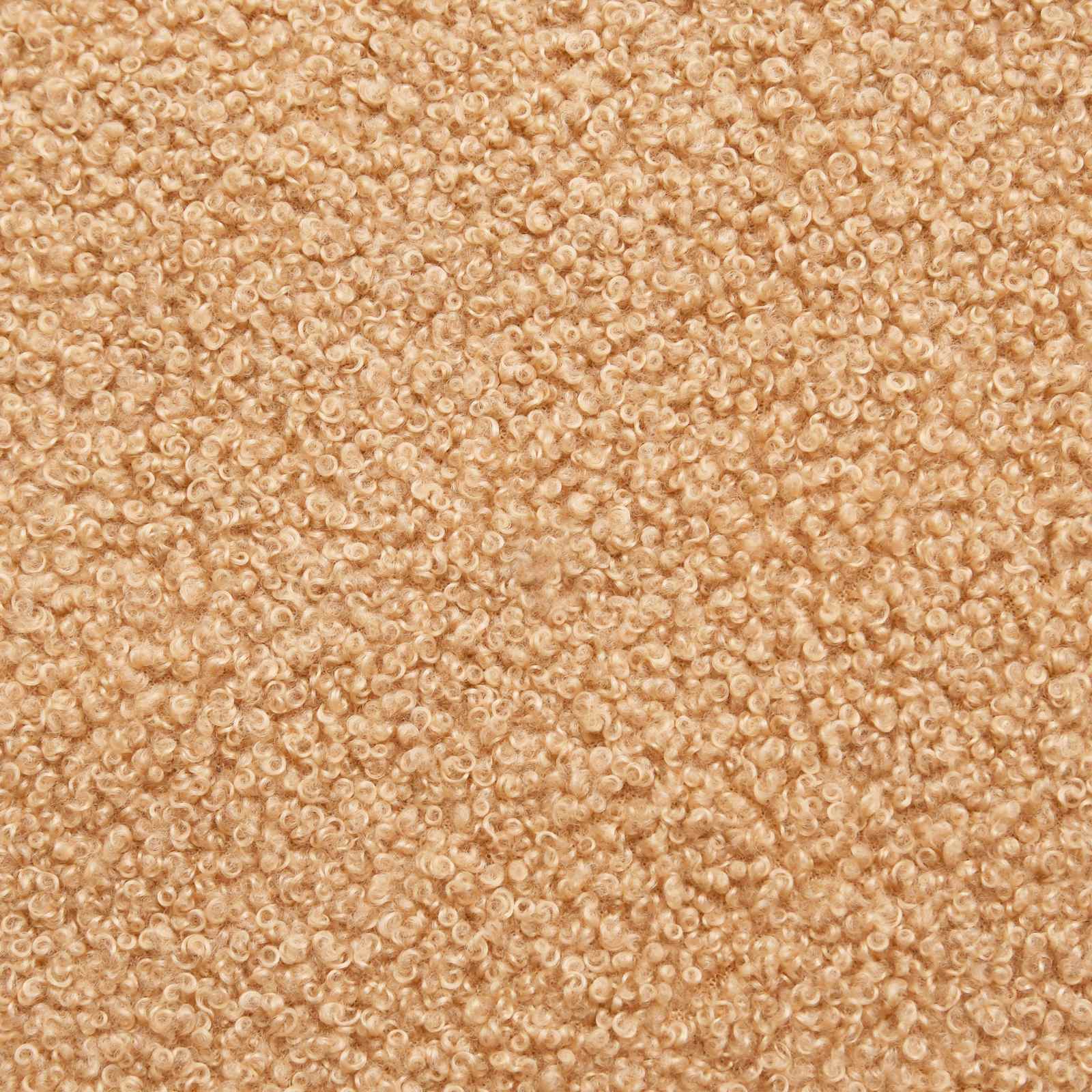 Verstellbarer Fußsessel Beige Schafstoff