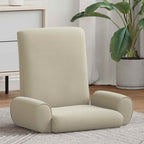 Verstellbarer Fußsessel Sand Grobvelours
