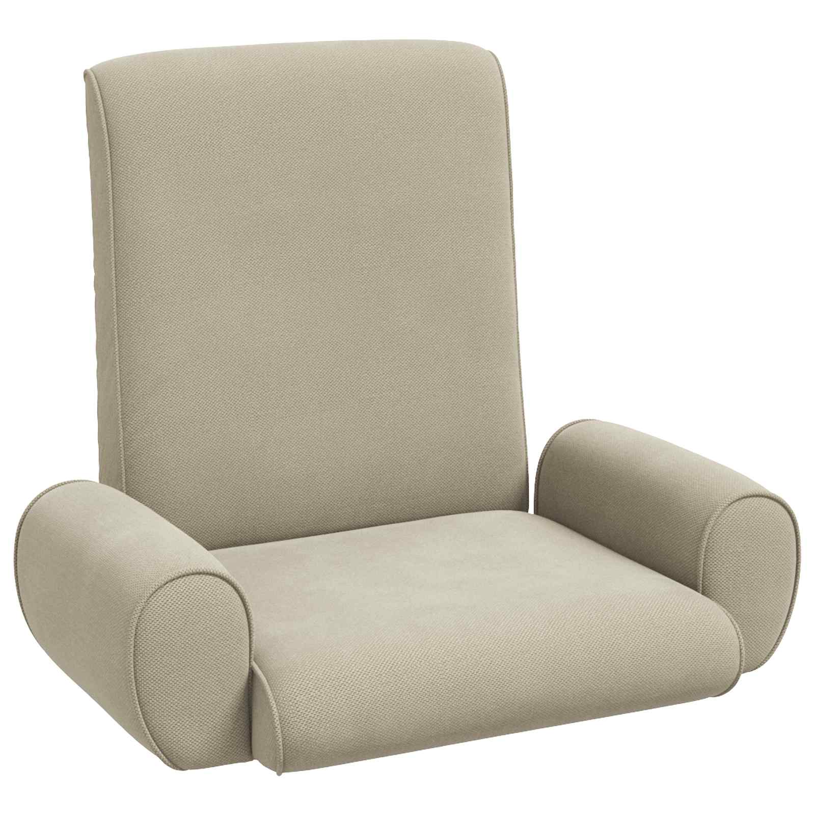 Verstellbarer Fußsessel Sand Grobvelours