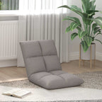 Verstellbarer Fußsessel Taupe Stoff
