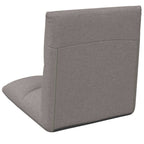 Verstellbarer Fußsessel Taupe Stoff