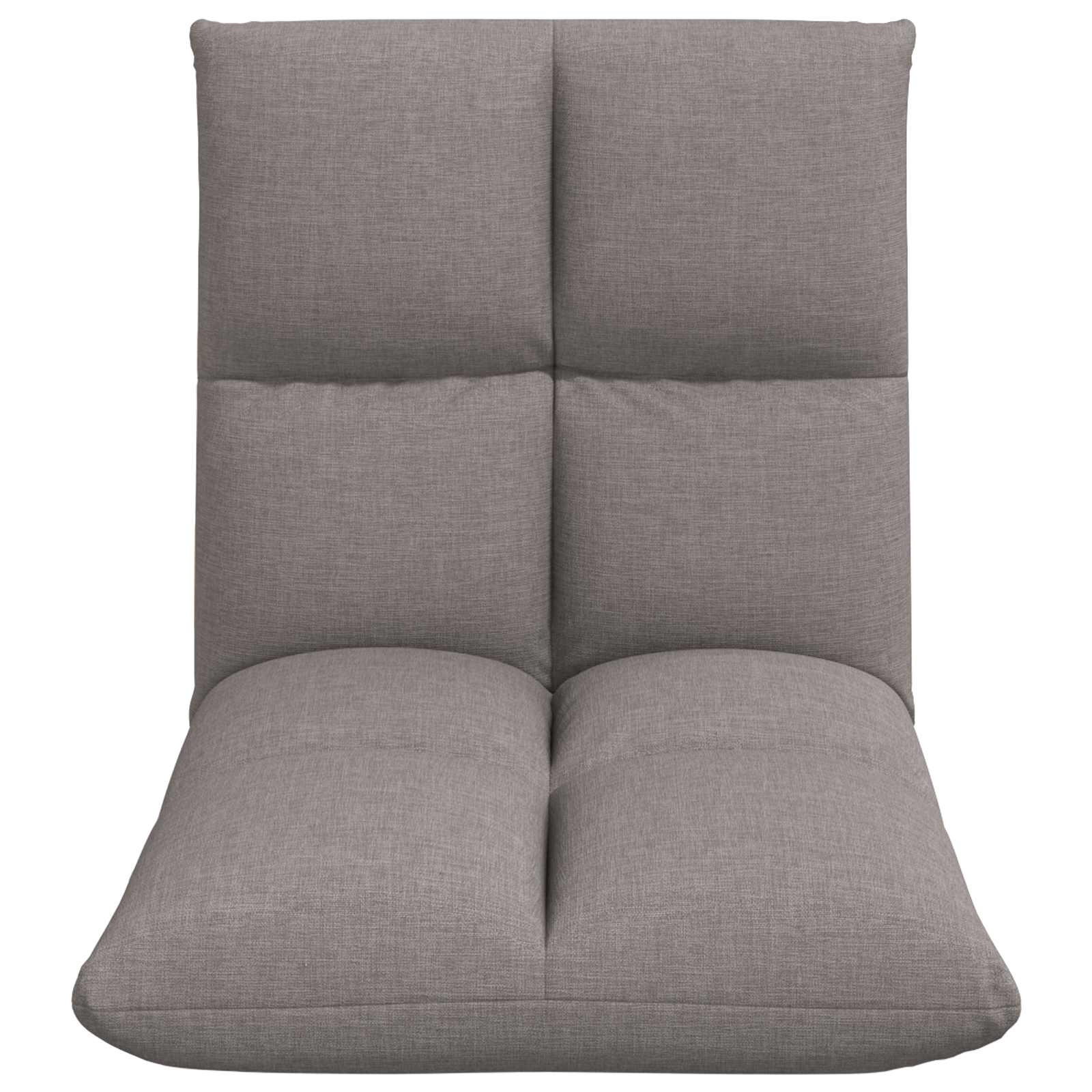 Verstellbarer Fußsessel Taupe Stoff