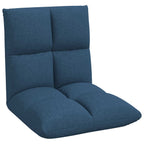 Verstellbarer Fußsessel Blau Stoff