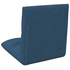 Verstellbarer Fußsessel Blau Stoff
