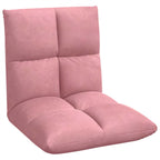Verstellbarer Fußsessel Rosa Samt