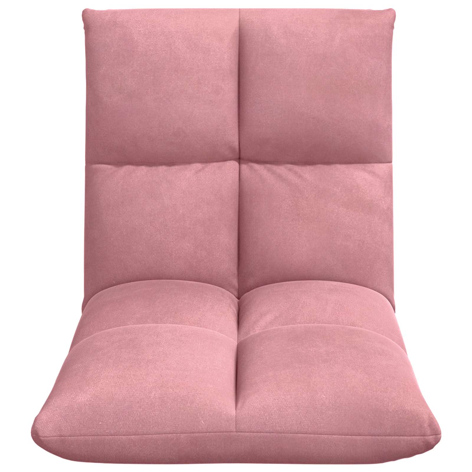Verstellbarer Fußsessel Rosa Samt