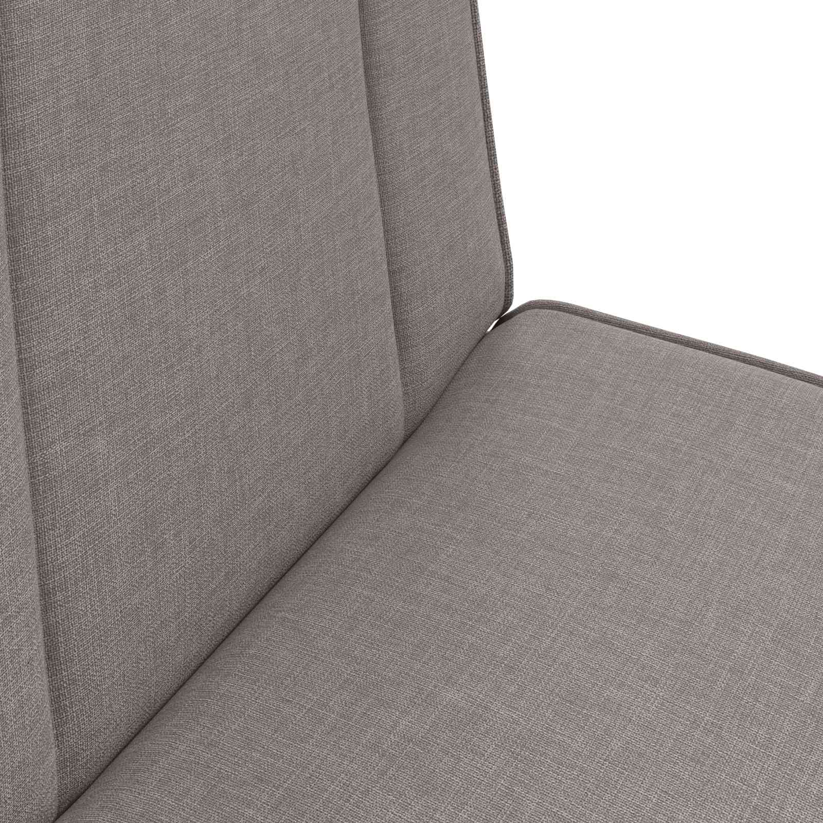 Verstellbarer Fußsessel Taupe Stoff