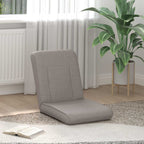 Verstellbarer Fußsessel Taupe Stoff