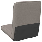 Verstellbarer Fußsessel Taupe Stoff