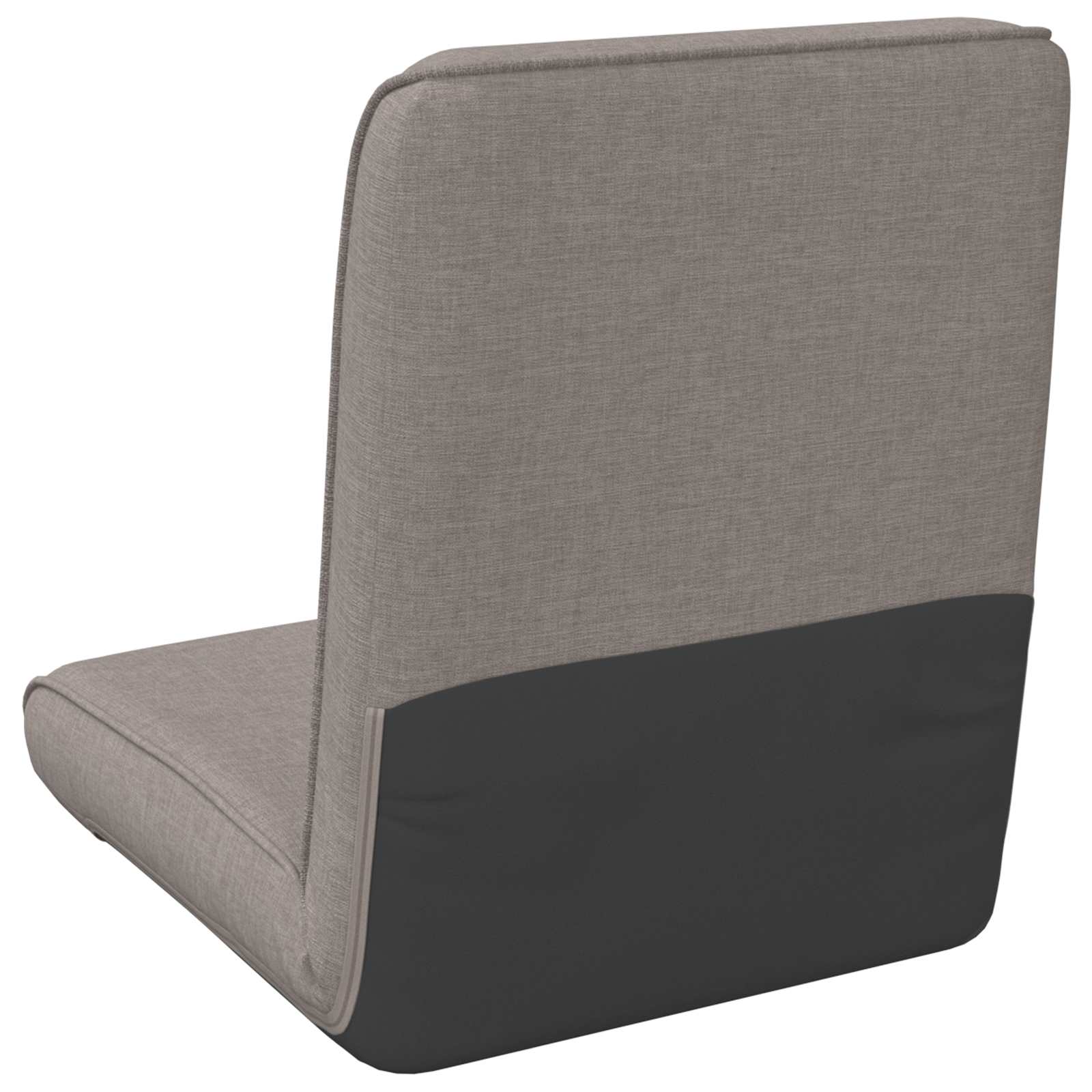 Verstellbarer Fußsessel Taupe Stoff