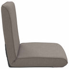 Verstellbarer Fußsessel Taupe Stoff