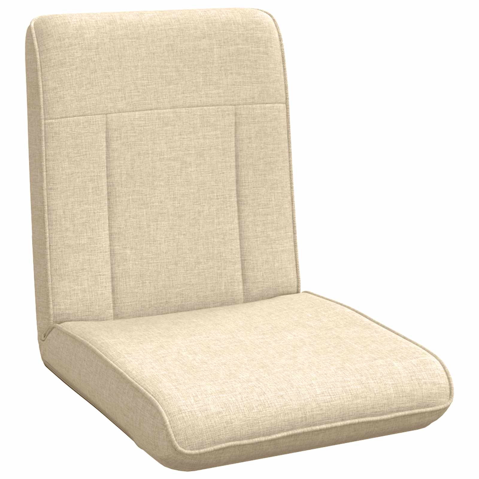 Verstellbarer Fußsessel Creme Stoff