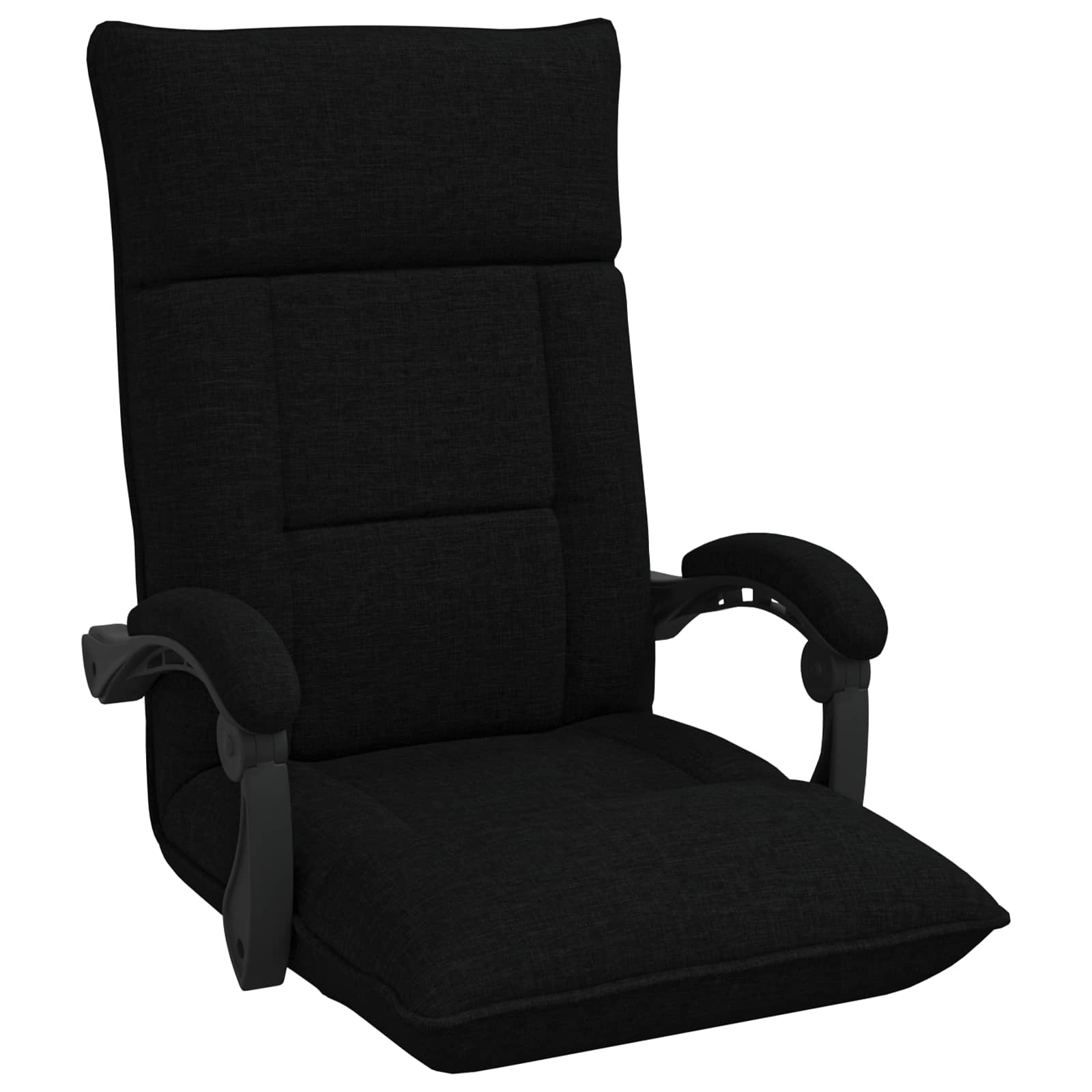 Verstellbarer Fußsessel Schwarz Stoff