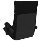 Verstellbarer Fußsessel Schwarz Stoff