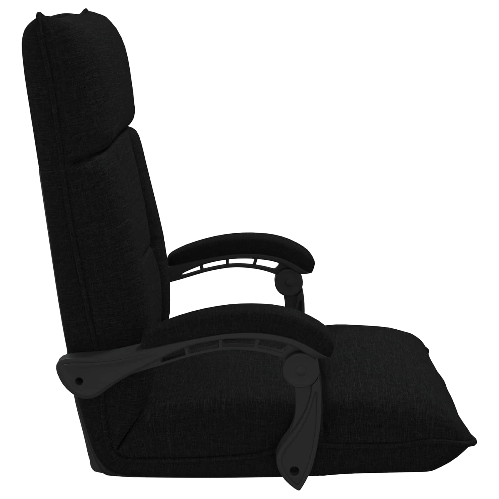 Verstellbarer Fußsessel Schwarz Stoff
