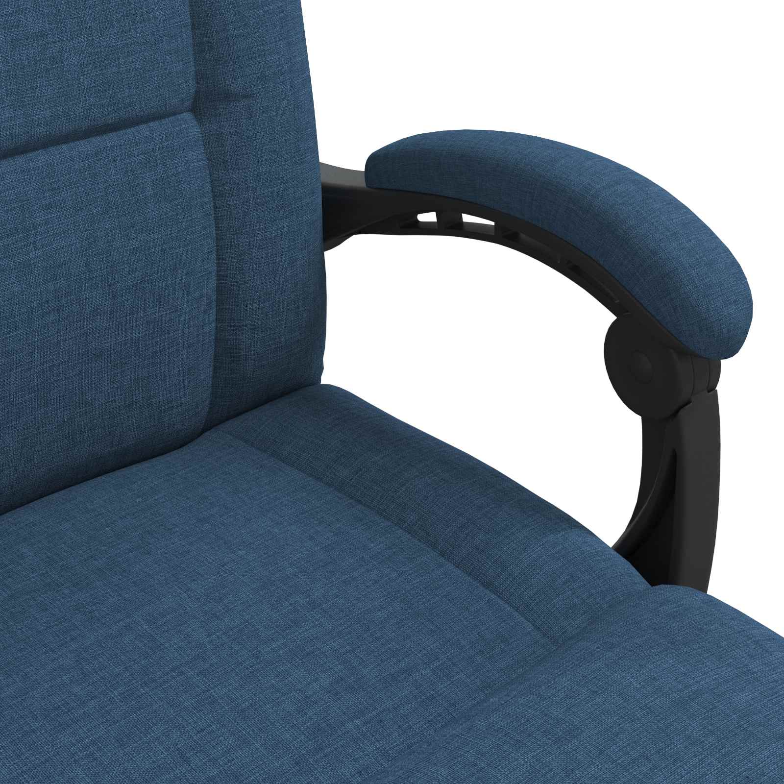 Verstellbarer Fußsessel Blau Stoff