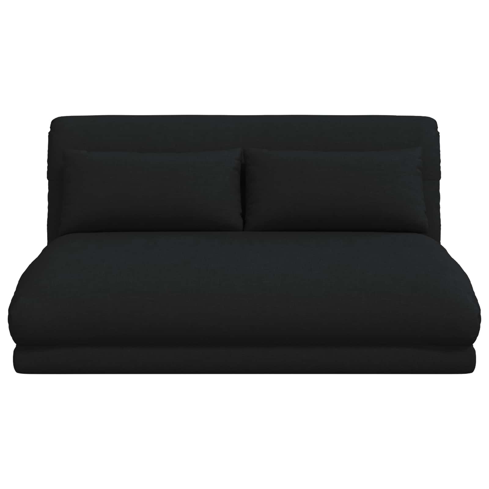 Verstellbarer Fußsessel Schwarz Stoff
