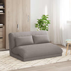 Verstellbarer Fußsessel Taupe Stoff