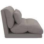 Verstellbarer Fußsessel Taupe Stoff
