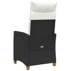 Liegestuhl mit Teeteller 62 x 64 x 112 cm Poly-Rattan