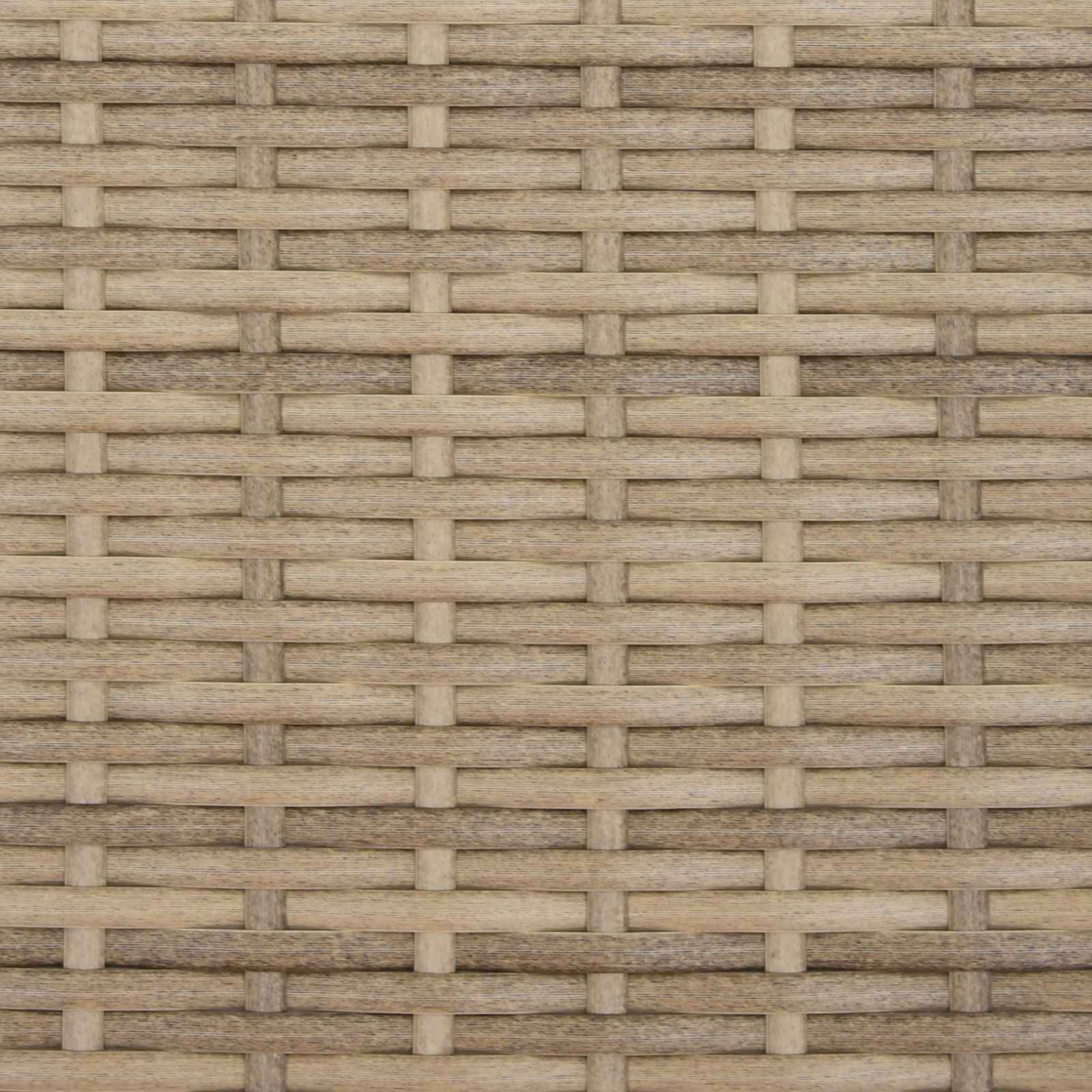 Liegestuhl mit Teeteller 62 x 64 x 112 cm Poly-Rattan