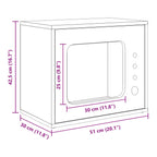 Katzenhaus Weiß 51 x 30 x 42 cm Holzwerkstoff