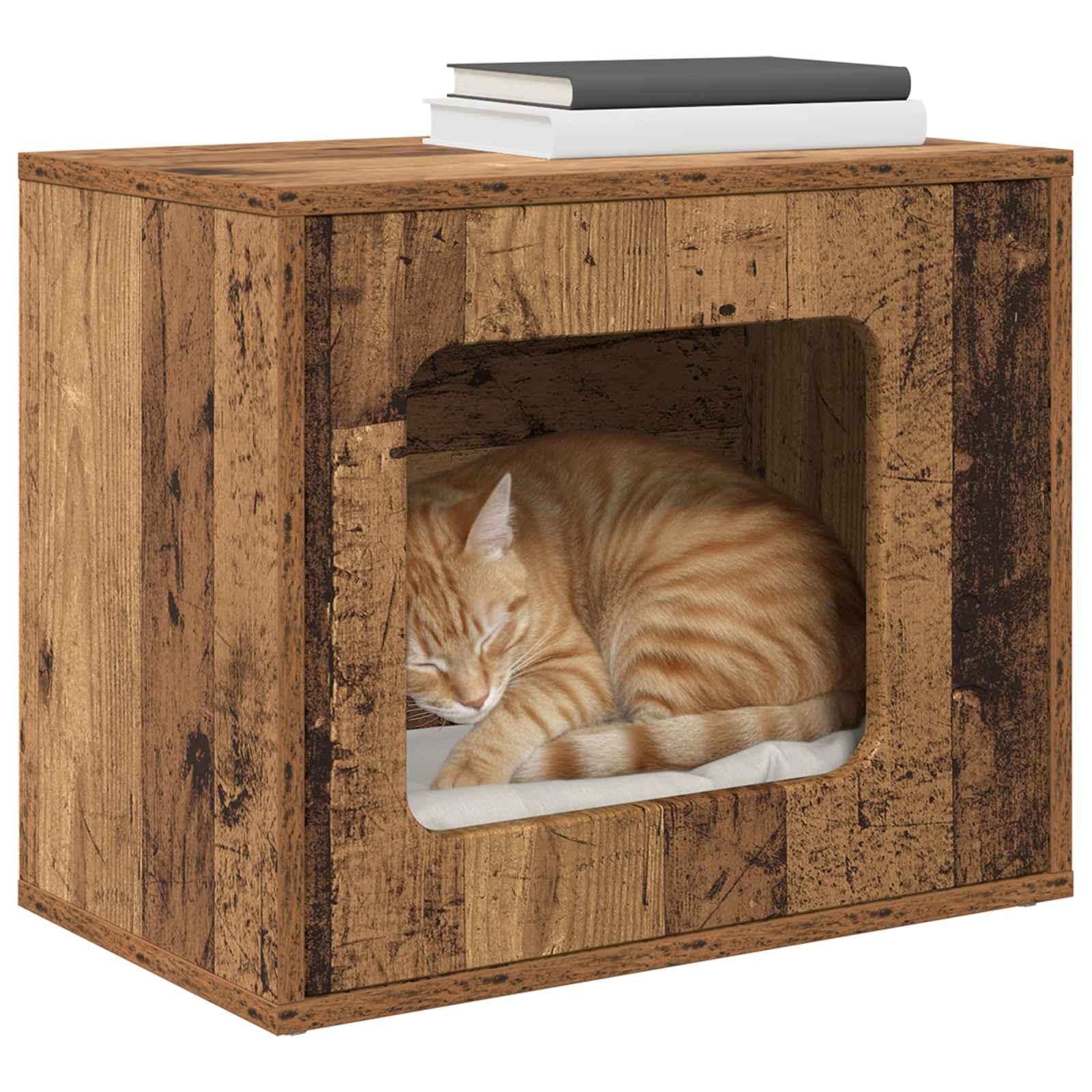Katzenhaus Altholz 51 x 30 x 42,5 cm Holzwerkstoff