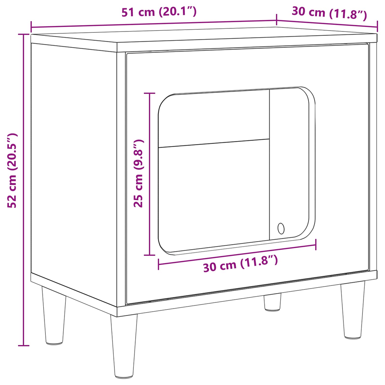 Katzenhaus Beton 51 x 30 x 52 cm Holzwerkstoff