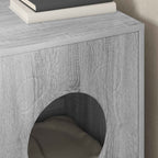 Katzenhaus Graues Sonoma 42,5 x 40 x 53 cm Holzwerkstoff