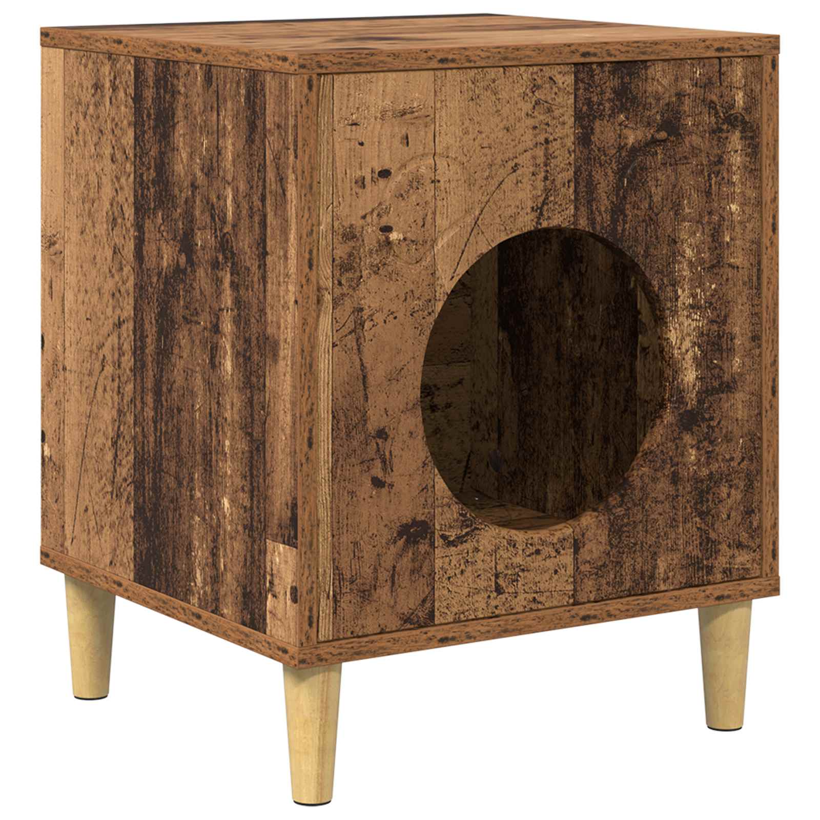 Katzenhaus Altholz 42,5 x 40 x 53 cm Holzwerkstoff