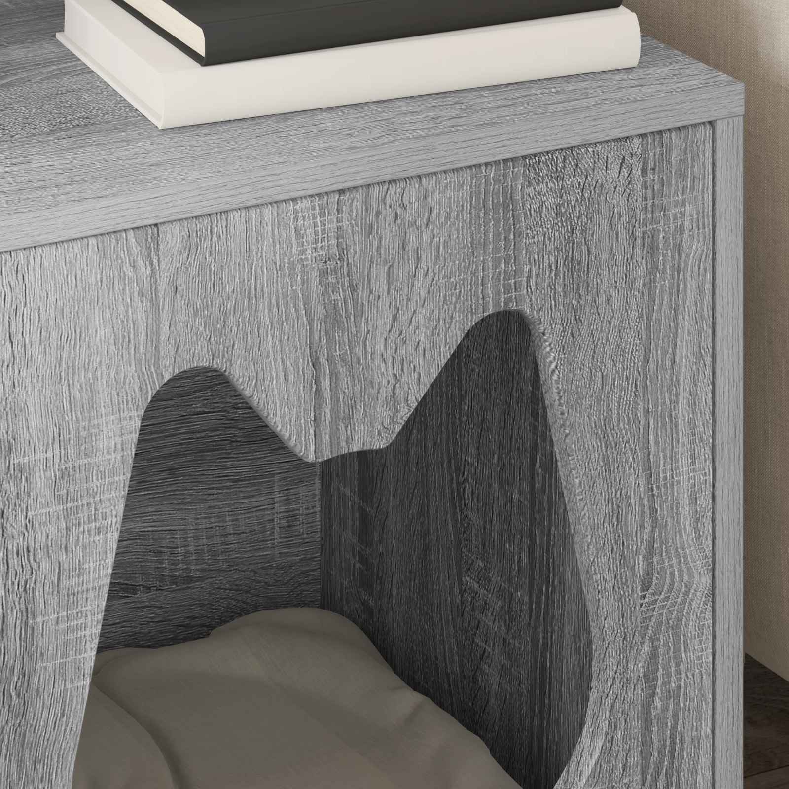 Katzenhaus Graues Sonoma 42,5 x 40 x 53,5 cm Holzwerkstoff