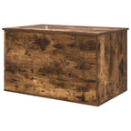 Katzenhaus Geräucherte Eiche 85 x 55 x 50,5 cm Holzwerkstoff