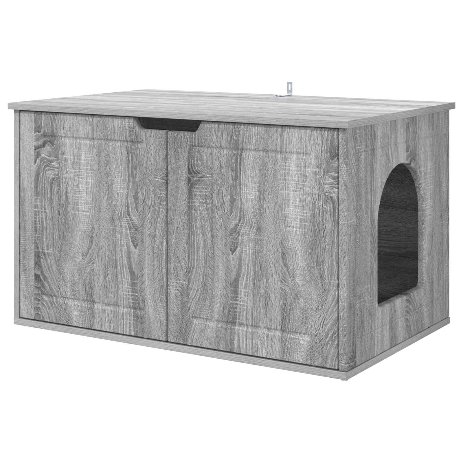 Katzenhaus Graues Sonoma 85 x 55 x 50,5 cm Holzwerkstoff