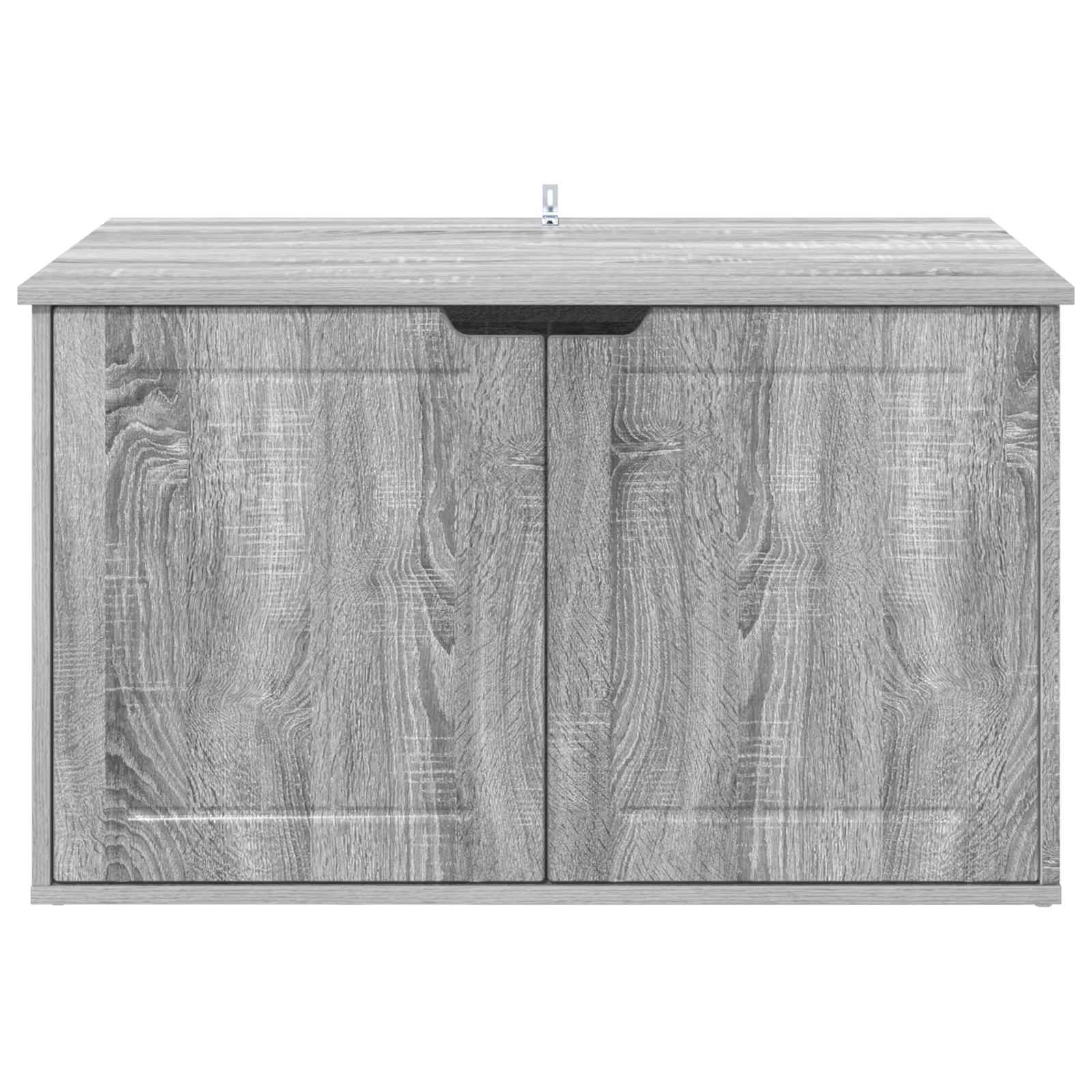 Katzenhaus Graues Sonoma 85 x 55 x 50,5 cm Holzwerkstoff