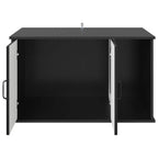 Katzenhaus Schwarz 85 x 55 x 50 cm Holzwerkstoff
