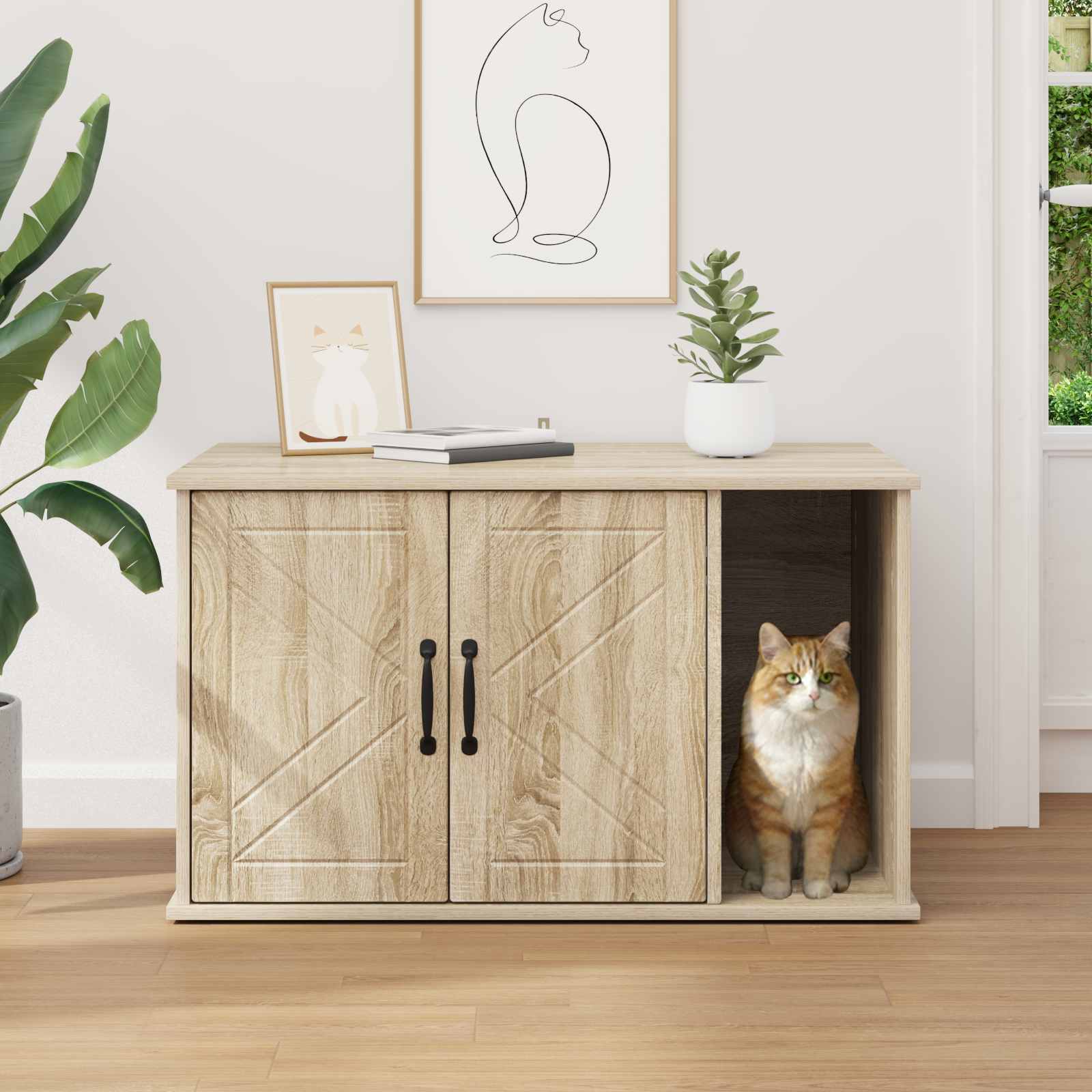 Katzenhaus Sonoma 85 x 55 x 50 cm Holzwerkstoff