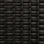 Garten Liegesofa Set Schwarz und Türkis 164 x 164 x 112 cm