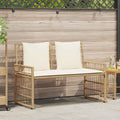 Bank Outdoor Uni Natur und Creme 116 x 55 x 82 cm