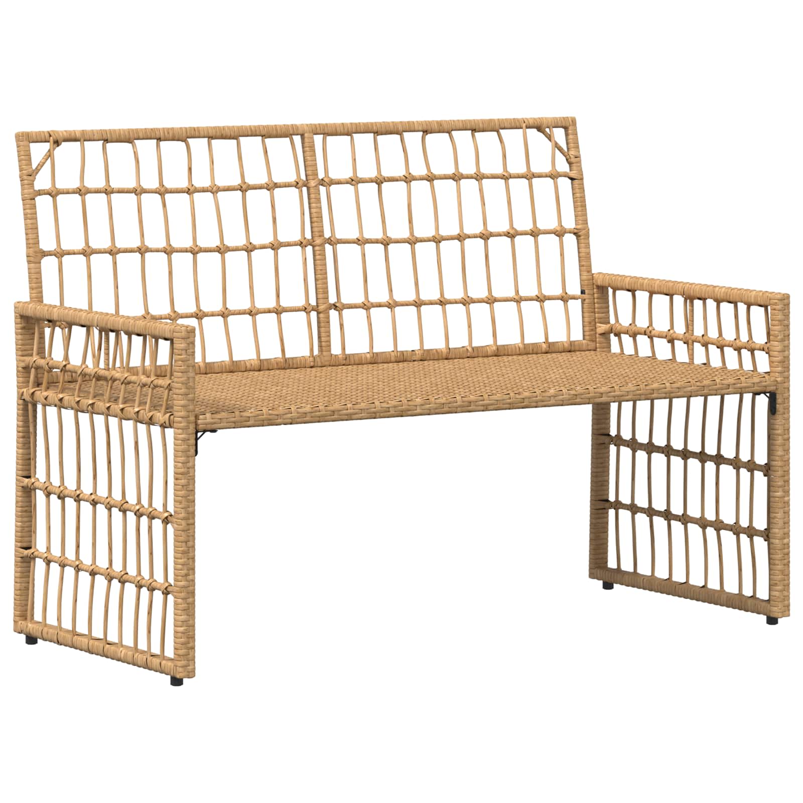 Bank Outdoor Uni Natur und Creme 116 x 55 x 82 cm