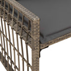 Bank Outdoor Uni Grau und Dunkelgrau 116 x 55 x 82 cm