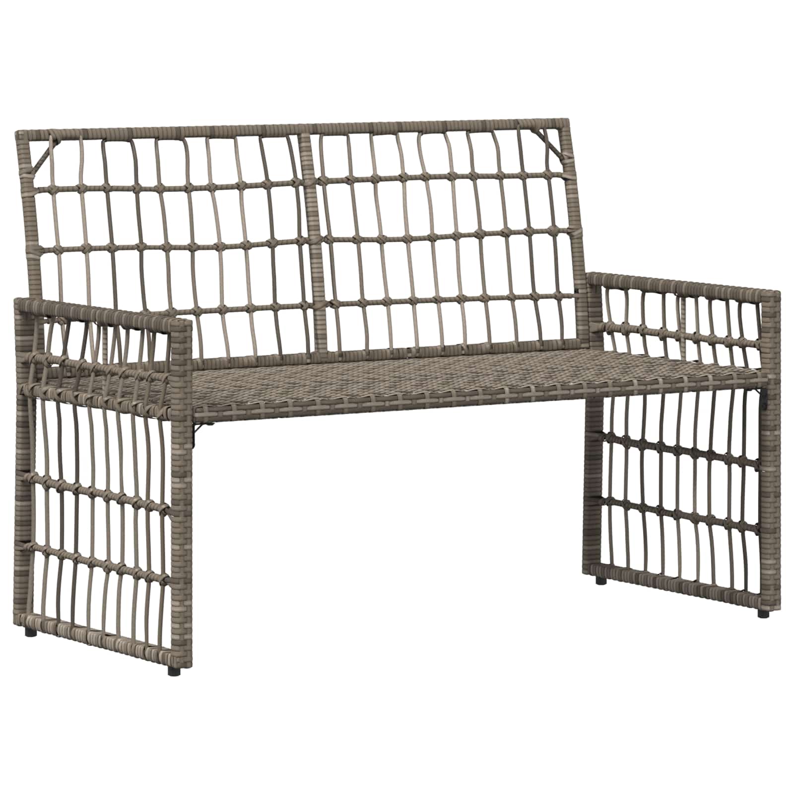 Bank Outdoor Uni Grau und Dunkelgrau 116 x 55 x 82 cm
