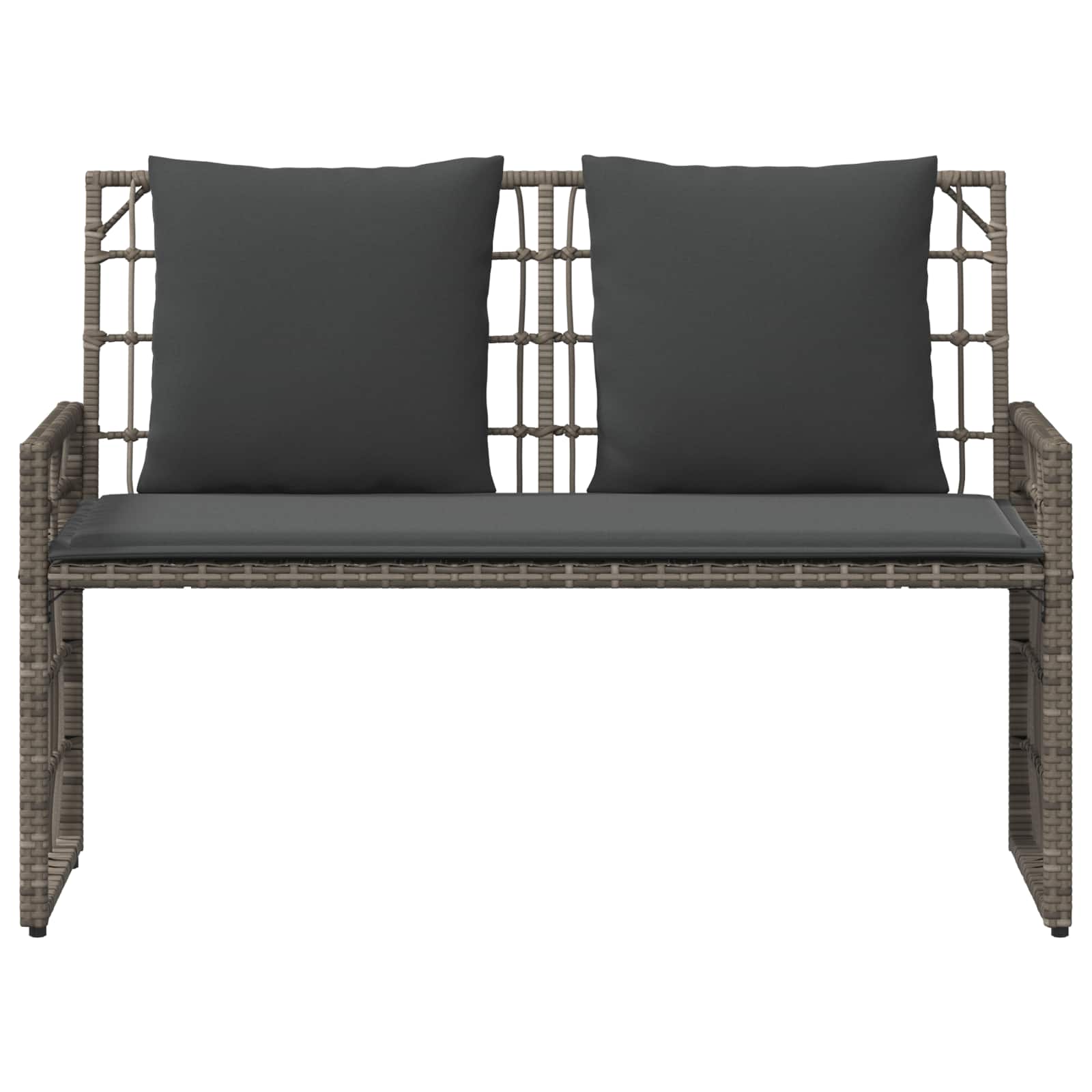 Bank Outdoor Uni Grau und Dunkelgrau 116 x 55 x 82 cm
